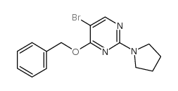 cas no 885952-21-6 is 4-BENZYLOXY-5-BROMO-2-(PYRROLIDIN-1-YL)PYRIMIDINE