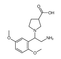 cas no 886363-82-2 is 1-[2-AMINO-1-(2,5-DIMETHOXY-PHENYL)-ETHYL]-PYRROLIDINE-3-CARBOXYLICACID