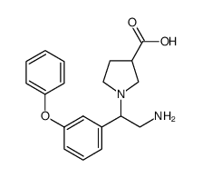 cas no 886363-87-7 is 1-[2-AMINO-1-(3-PHENOXY-PHENYL)-ETHYL]-PYRROLIDINE-3-CARBOXYLICACID