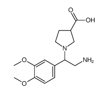 cas no 886363-96-8 is 1-[2-AMINO-1-(3,4-DIMETHOXY-PHENYL)-ETHYL]-PYRROLIDINE-3-CARBOXYLICACID