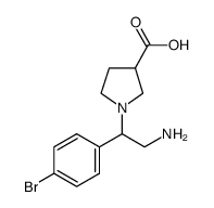 cas no 886363-99-1 is 1-[2-AMINO-1-(4-BROMO-PHENYL)-ETHYL]-PYRROLIDINE-3-CARBOXYLICACID