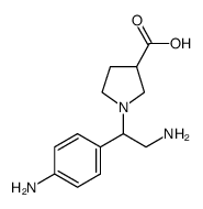 cas no 886364-09-6 is 1-[2-AMINO-1-(4-AMINO-PHENYL)-ETHYL]-PYRROLIDINE-3-CARBOXYLICACID