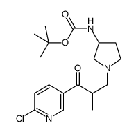 cas no 886364-19-8 is 3-(3-N-BOC-AMINO-PYRROLIDIN-1-YL)-1-(6-CHLORO-PYRIDIN-3-YL)-2-METHYL-PROPAN-1-ONE
