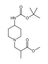 cas no 886364-51-8 is 3-(4-BOC-AMINO-PIPERIDIN-1-YL)-2-METHYL-PROPIONICACIDMETHYLESTER