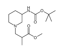 cas no 886364-54-1 is 3-(3-TERT-BUTOXYCARBONYLAMINO-PIPERIDIN-1-YL)-2-METHYL-PROPIONIC ACID METHYL ESTER