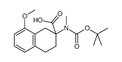 cas no 886364-93-8 is 2-N-BOC-8-METHOXY-2-METHYLAMINO-1,2,3,4-TETRAHYDRO-NAPHTHALENE-2-CARBOXYLICACID