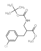 cas no 886366-55-8 is METHYL 2-N-BOC-2-AMINOMETHYL-3-(3-CHLORO-PHENYL)-PROPIONATE