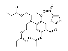 cas no 88938-56-1 is [[5-acetamido-4-[(5-nitrothiazol-2-yl)azo]-2-methoxyphenyl]imino]diethyl dipropionate