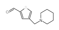 cas no 893745-85-2 is 4-(1-PIPERIDINYLMETHYL)-2-THIOPHENECARBALDEHYDE
