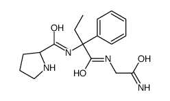 cas no 90104-48-6 is N-{(2R)-1-[(2-Amino-2-oxoethyl)amino]-1-oxo-2-phenyl-2-butanyl}-L -prolinamide