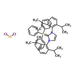 cas no 903592-98-3 is [1,3-Bis(2,6-diisopropylphenyl)imidazol-2-ylidene]triphenylphosphine Nickel(II) Dichloride