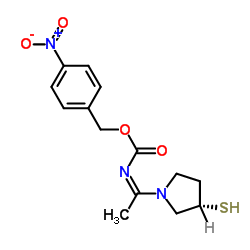 cas no 90505-36-5 is (s)-p1-(3-mercapto-1-pyrrolidinyl)ethylidene]-(4-nitrophenyl)methyl ester, carbamic acid