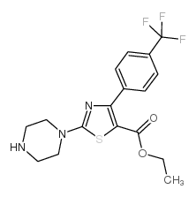 cas no 905807-67-2 is ethyl 2-piperazine-4-(4-trifluoromethyl)phenyl thiazole-5-carboxylate