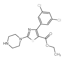 cas no 905807-69-4 is ethyl 2-piperazine-4-(3,5-dichloro)phenyl thiazole-5-carboxylate
