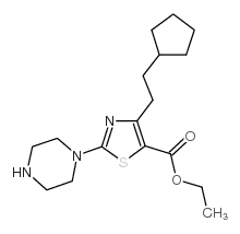 cas no 905807-74-1 is ethyl 2-piperazine-4-cyclopentylethyl thiazole-5-carboxylate