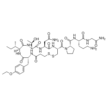 cas no 90779-69-4 is (Deamino-Cys1,D-Tyr(Et)2,Thr4,Orn8)-Oxytocin acetate salt