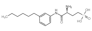 cas no 909725-63-9 is PHOSPHONIC ACID, [(3S)-3-AMINO-4-[(3-HEXYLPHENYL)AMINO]-4-OXOBUTYL]- (9CI)