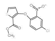 cas no 91041-13-3 is methyl 3-(4-chloro-2-nitrophenoxy)thiophene-2-carboxylate