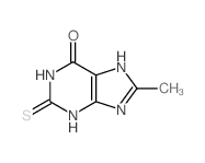 cas no 91184-09-7 is 8-methyl-2-sulfanylidene-5,9-dihydropurin-6-one
