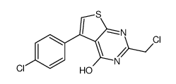 cas no 91225-69-3 is 2-(CHLOROMETHYL)-5-(4-CHLOROPHENYL)THIENO[2,3-D]PYRIMIDIN-4(3H)-ONE