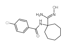 cas no 912763-54-3 is 4-chloro-N-[1-(N'-hydroxycarbamimidoyl)cycloheptyl]benzamide