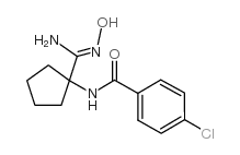 cas no 912771-46-1 is 4-chloro-N-[1-(N'-hydroxycarbamimidoyl)cyclopentyl]benzamide