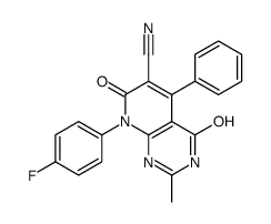 cas no 912966-13-3 is 8-(4-fluorophenyl)-2-methyl-4,7-dioxo-5-phenyl-1H-pyrido[2,3-d]pyrimidine-6-carbonitrile