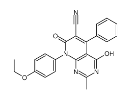 cas no 912966-14-4 is 8-(4-ethoxyphenyl)-2-methyl-4,7-dioxo-5-phenyl-1H-pyrido[2,3-d]pyrimidine-6-carbonitrile
