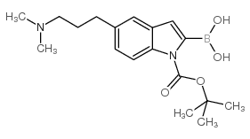 cas no 913388-76-8 is [5-[3-(dimethylamino)propyl]-1-[(2-methylpropan-2-yl)oxycarbonyl]indol-2-yl]boronic acid