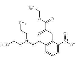 cas no 91374-24-2 is Ethyl 3-[2-[2-(dipropylamino)ethyl]-6-nitrophenyl]-2-oxopropanoate