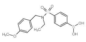 cas no 913835-55-9 is (4-(N-Ethyl-N-(4-methoxybenzyl)sulfamoyl)phenyl)boronic acid