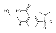 cas no 91431-32-2 is 5-(dimethylsulfamoyl)-2-(2-hydroxyethylamino)benzoic acid