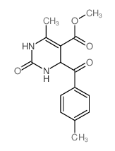 cas no 914349-17-0 is METHYL 6-METHYL-4-(4-METHYLBENZOYL)-2-OXO-1,2,3,4-TETRAHYDROPYRIMIDINE-5-CARBOXYLATE