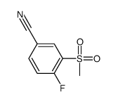 cas no 914636-47-8 is 4-Fluoro-3-(methylsulfonyl)benzonitrile