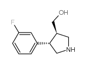 cas no 915390-10-2 is ((3R,4S)-4-(3-fluorophenyl)pyrrolidin-3-yl)methanol