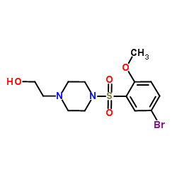 cas no 915925-41-6 is 1-Piperazineethanol, 4-[(5-bromo-2-methoxyphenyl)sulfonyl]