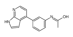 cas no 916173-07-4 is N-[3-(1H-pyrrolo[2,3-b]pyridin-4-yl)phenyl]acetamide