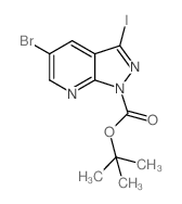 cas no 916326-31-3 is tert-Butyl 5-bromo-3-iodo-1H-pyrazolo[3,4-b]pyridine-1-carboxylate