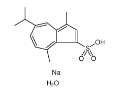 cas no 916445-22-2 is 1-Azulenesulfonic acid, 3,8-dimethyl-5-(1-methylethyl)-, sodium salt, hydrate (2:2:1)