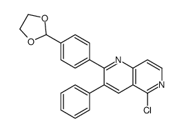 cas no 917363-82-7 is 5-chloro-2-[4-(1,3-dioxolan-2-yl)phenyl]-3-phenyl-1,6-naphthyridine