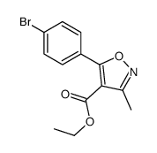 cas no 917388-58-0 is 4-ISOXAZOLECARBOXYLIC ACID, 5-(4-BROMOPHENYL)-3-METHYL-, ETHYL ESTER