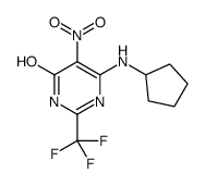 cas no 917895-55-7 is 6-(cyclopentylamino)-5-nitro-2-(trifluoromethyl)-1H-pyrimidin-4-one