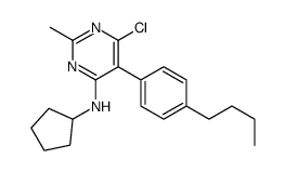 cas no 917895-67-1 is 5-(4-butylphenyl)-6-chloro-N-cyclopentyl-2-methylpyrimidin-4-amine