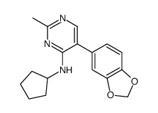cas no 917896-04-9 is 5-(1,3-benzodioxol-5-yl)-N-cyclopentyl-2-methylpyrimidin-4-amine