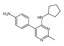 cas no 917896-24-3 is 5-(4-aminophenyl)-N-cyclopentyl-2-methylpyrimidin-4-amine