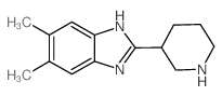 cas no 919019-12-8 is 5,6-Dimethyl-2-piperidin-3-yl-1H-benzimidazole