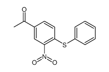 cas no 92163-78-5 is 1-[3-NITRO-4-(PHENYLTHIO)PHENYL]ETHAN-1-ONE