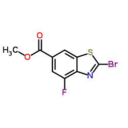 cas no 924287-65-0 is Methyl 2-bromo-4-fluorobenzo[d]thiazole-6-carboxylate