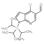 cas no 924655-39-0 is 1H-PYRROLO[2,3-B]PYRIDINE-5-CARBOXALDEHYDE, 4-CHLORO-1-[TRIS(1-METHYLETHYL)SILYL]-