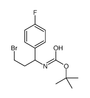 cas no 924817-75-4 is tert-butyl N-[3-bromo-1-(4-fluorophenyl)propyl]carbamate